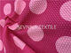 A fibra de Repreve da textura da bolha reciclou a tela Rosy Dot do roupa de banho