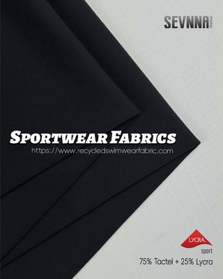 Tecidos Lycra de alongamento Material leve e elástico para roupas modernas e confortáveis