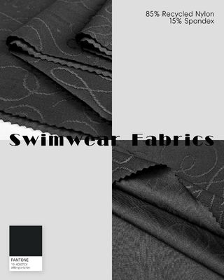 Tecido para sutiã esportivo de poliéster e elastano de alta elasticidade 260gsm