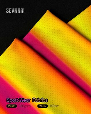 Tecidos de corrida 180Gsm com tecnologia anti-odor e malha respirável para roupas esportivas de alto desempenho