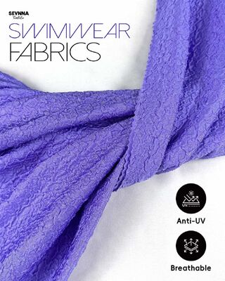 86% UPF de nylon reciclado 50+ 245gm Tecido de natação texturizado para roupas de banho e vestuário desportivo de alto desempenho