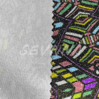 Densidade Jacquard Tricoteado Tecido Duplo Tricoteado Verão / Outono Usar Fibra de Poliéster Reciclada
