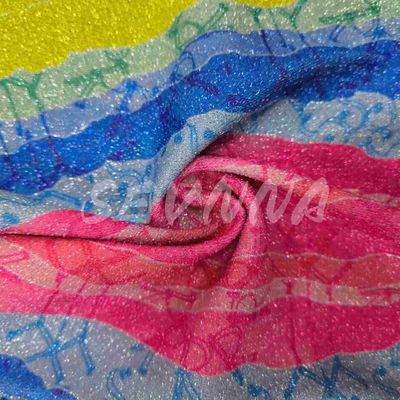 Tecido de tricô duplo de densidade macia em estilo Jacquard elegante com fibra reciclada