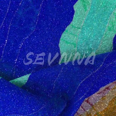 Tecido de malha Jacquard ecológico com acabamento metálico