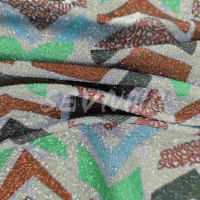 Tecido de malha dupla de alta densidade 70% Poli reciclado 20% Metallic 10% EL E Jacquard