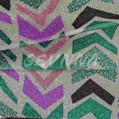 Jacquard macio de malha de malha dupla de poliéster reciclado em rolos de densidade embalado para adultos/crianças