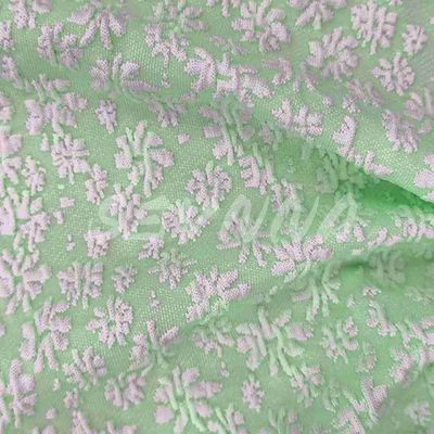 Tecido de nylon reciclado ecológico com construção de listras para roupas sustentáveis 120cm