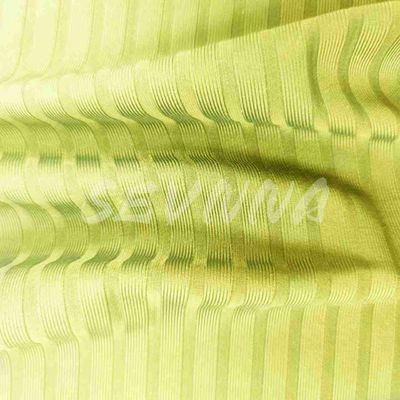Tecido de nylon reciclado de secagem rápida de 140 cm com construção de listras
