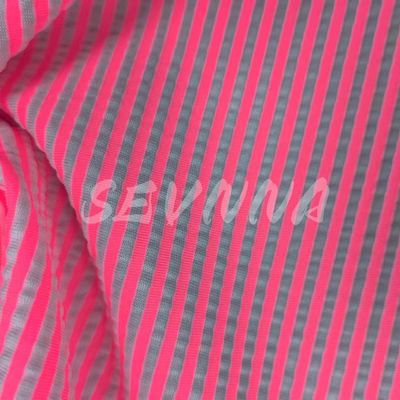 Jacquard Tricoteado 240gm Verão/Outono Tecido Duplo Tricoteado Adultos 40% Nylon 55% Poliéster 5% EL