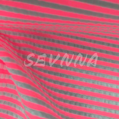 Jacquard Tricoteado 240gm Verão/Outono Tecido Duplo Tricoteado Adultos 40% Nylon 55% Poliéster 5% EL