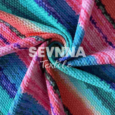 Tecido de malha de alto desempenho para roupas esportivas confortáveis e elegantes