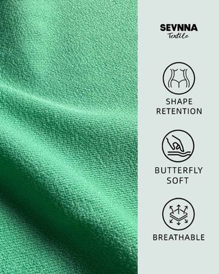 85% Nylon reciclado 15% Espandêx Detalhes Material de tricô duplo Tecido 165cm Largura