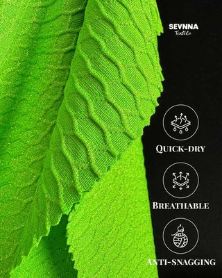 135cm largura tecido de nylon verde reciclado ecológico e durável