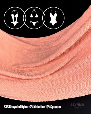 Tecido de roupa de banho ecológico para uma linha de roupa de banho sustentável