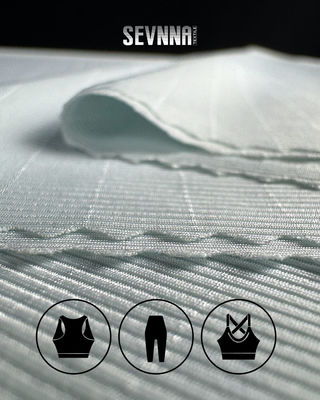 68% COLD Nylon RB 3% Nylon 29% Lycra Material Detalhes em tecido Lycra reciclado para roupas duráveis e confortáveis