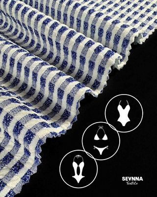 Tecido de roupa de banho reciclado e ecológico de 245 gramas para roupa de banho sustentável