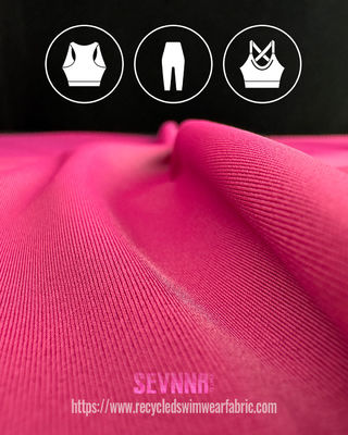Tecido de Lycra reciclado de 152 cm de largura em padrão simples para roupas ecológicas