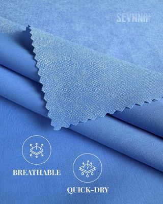 Tecido de poliéster reciclado ecológico e elegante para marcas de moda sustentáveis
