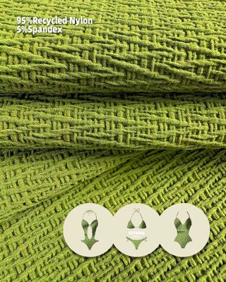 Tecido de roupa de banho ecológico Alternativa ecológica para coleção de roupa de banho