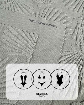 Tecido de roupa de banho reciclado com listras Instruções de cuidados sustentáveis para roupas de banho ecológicas
