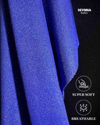 145cm de largura Tecido reciclado de roupa de banho em padrão sólido para roupa de banho sustentável