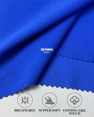 Detalhes do Material do Tecido de Malha Dupla 270gsm 93% Nylon Reciclado 7% Elastano para Roupas Sustentáveis e Confortáveis