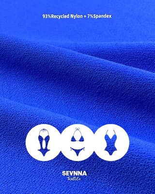Detalhes do Material do Tecido de Malha Dupla 270gsm 93% Nylon Reciclado 7% Elastano para Roupas Sustentáveis e Confortáveis