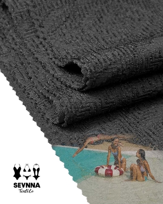 Tecidos texturizados para natação Alternativas com padrão texturizado 390gm no mercado de roupas de banho