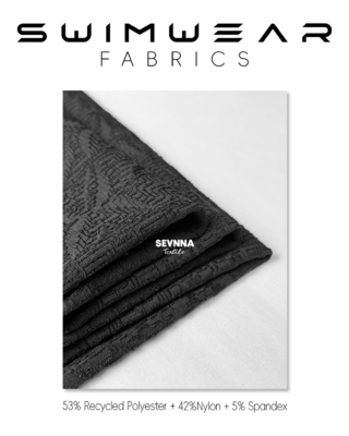 Tecidos texturizados para natação Alternativas com padrão texturizado 390gm no mercado de roupas de banho
