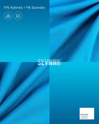 Tecido de corrida UPF 50+ Nylon66 Spandex com elasticidade em 4 direções