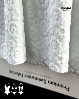 Tecido texturizado de natação 95% poliéster reciclado de alta resistência ao cloro