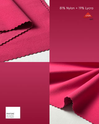 Tecido de Lycra leve de 81 Nylon 19 Lycra 215gm