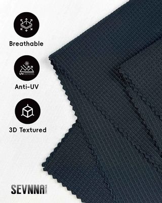 160cm Largura UV Proteger 50+ tecidos de corrida com poliéster reciclado para roupas ativas de alto desempenho