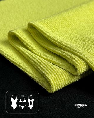 Tecido de sutiã esportivo premium com 180cm de largura 285gm de peso e 93% de poliéster reciclado + 7% de spandex para material de sutiã de ginástica de alto desempenho