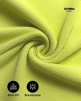 Tecido de sutiã esportivo premium com 180cm de largura 285gm de peso e 93% de poliéster reciclado + 7% de spandex para material de sutiã de ginástica de alto desempenho