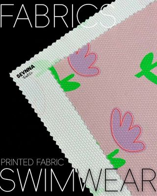 Tecido de malha dupla de 180gsm para uso no verão e outono com 87% de nylon reciclado ecológico