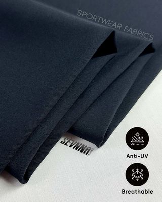 Tecido de sutiã esportivo personalizável com 150cm de largura e mistura de nylon reciclado e spandex para roupas esportivas