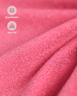 Tecido de roupa de banho ecológico com 150cm de largura, Lurex prateado e certificado GRS para roupa de banho sustentável