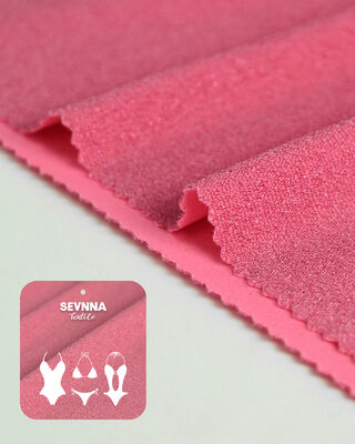 Tecido de roupa de banho ecológico com 150cm de largura, Lurex prateado e certificado GRS para roupa de banho sustentável