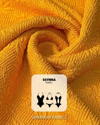 Tecido de natação texturizado de 300gsm com alta resistência ao cloro e alta retenção da forma para têxteis de roupa de banho