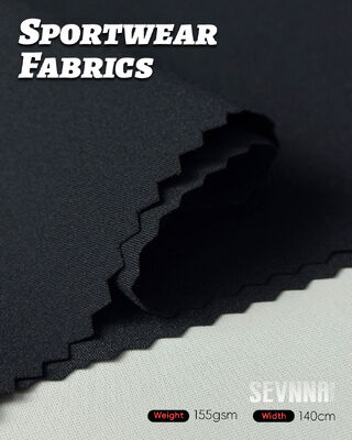 Tecidos de corrida com alongamento de 4 vias, UPF 50+ proteção solar e secagem rápida para roupas ativas de alto desempenho