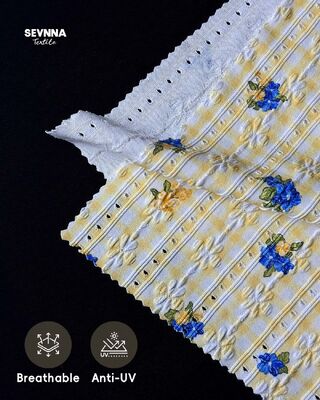 Tecido de natação texturizado de alta resistência ao cloro com 92% de nylon reciclado + 8% de spandex e 215gm de peso para roupas de banho duráveis