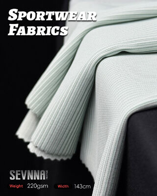 Tecido de Yoga Wicking de uso de umidade respirável com alongamento antiodor e tricô circular para roupas ativas