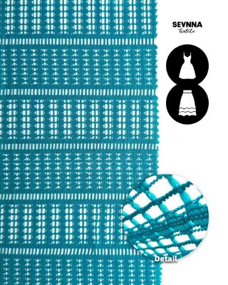 Tecido de malha dupla estilo Jacquard de 160gsm com Nylon Reciclado para Vestuário Durável e Confortável