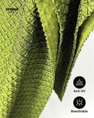 285gm Tecido de roupa de banho reciclado resistente ao cloro e de secagem rápida para roupa de banho ecológica sustentável