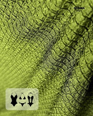 285gm Tecido de roupa de banho reciclado resistente ao cloro e de secagem rápida para roupa de banho ecológica sustentável