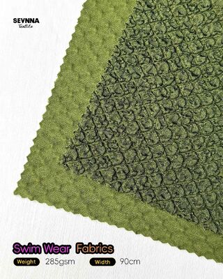 285gm Tecido de roupa de banho reciclado resistente ao cloro e de secagem rápida para roupa de banho ecológica sustentável