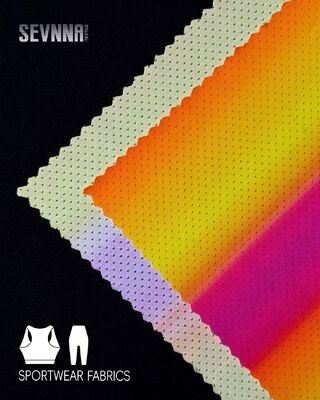 Tecidos de corrida 180Gsm com tecnologia anti-odor e malha respirável para roupas esportivas de alto desempenho