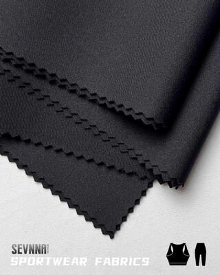 Tecido de malha para activewear 75% Nylon + 25% Spandex com alta respirabilidade e secagem rápida para tecidos esportivos