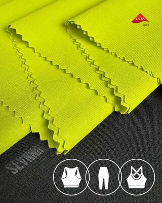 Tecido de sutiã esportivo sem costura de 150gsm com absorção de umidade para activewear e uso na academia